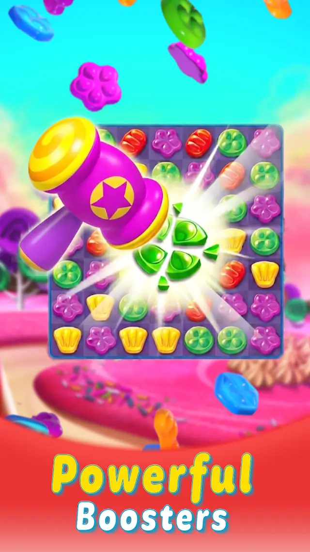 Candy Blast: Sugar Splash puzzle stage in progress