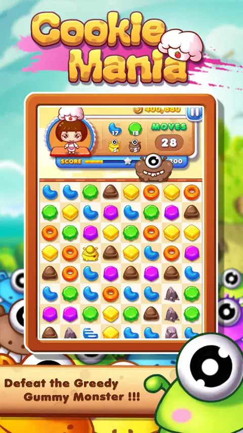 Cookie Mania - Match-3 Sweet G