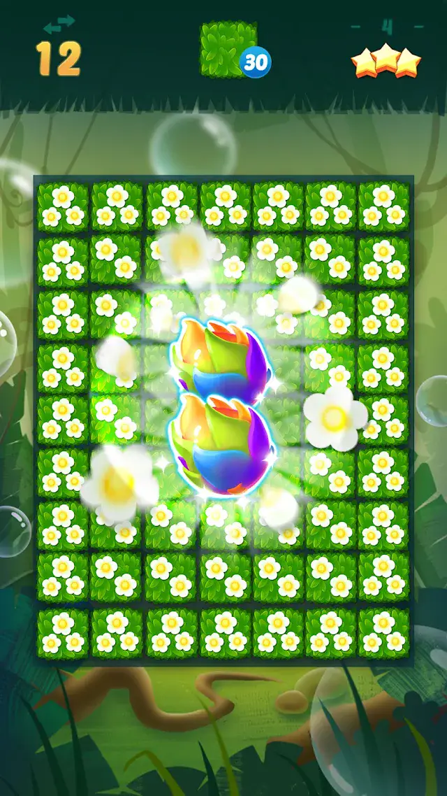 Sweet Fruit Candy match-3 board with fruit tiles